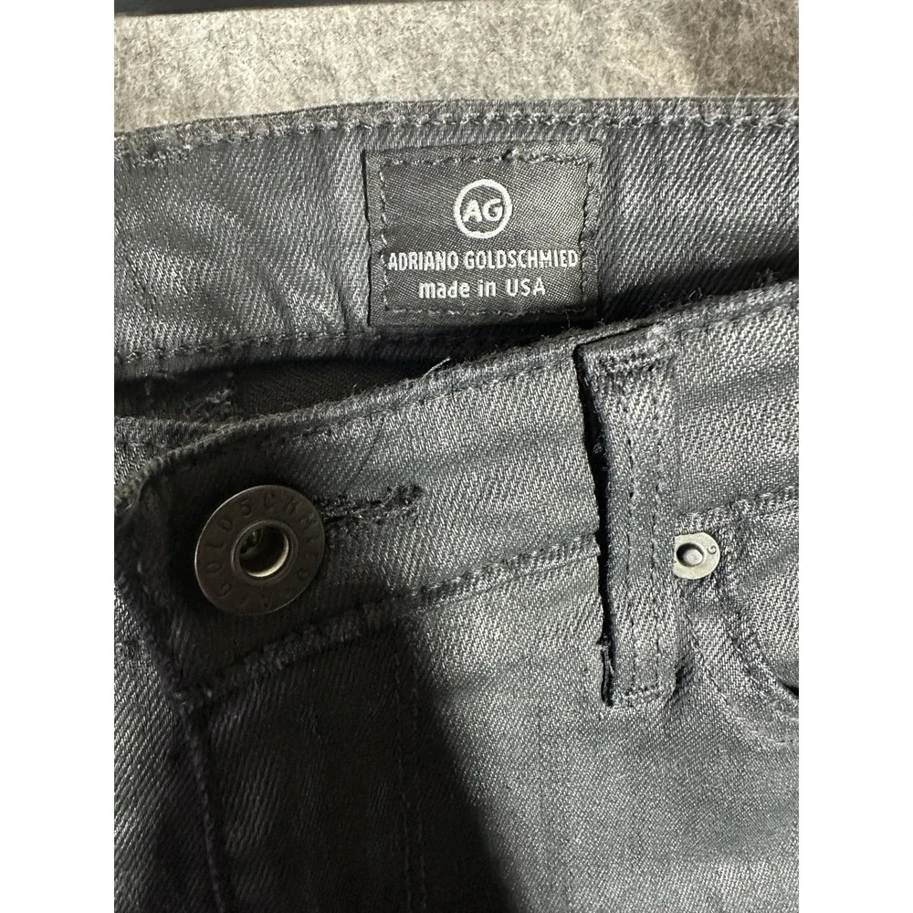 AG ADRIANO GOLDSCHMIED Black Coated The Absolute Legging Extreme Skinny Jean 27R